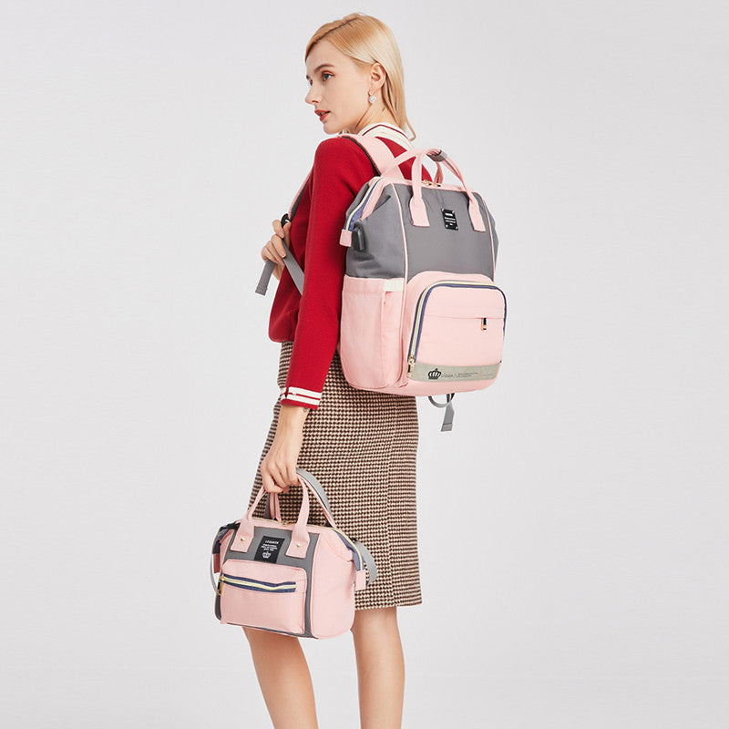 Handbag Multi-purpose Mother And Baby Bag Three-piece Backpack