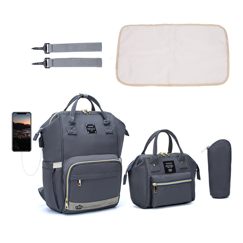 Handbag Multi-purpose Mother And Baby Bag Three-piece Backpack