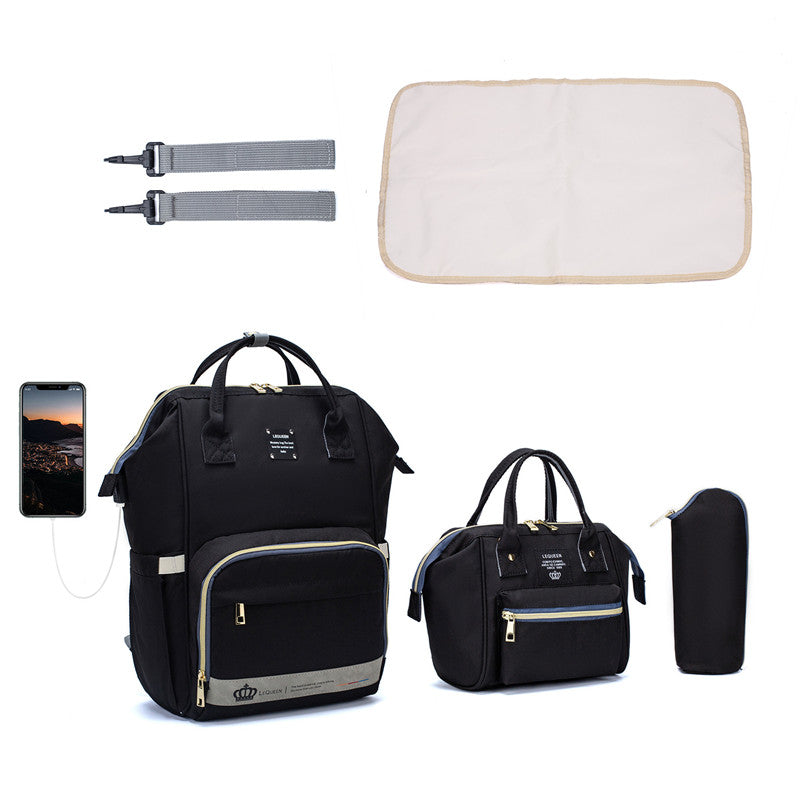 Handbag Multi-purpose Mother And Baby Bag Three-piece Backpack