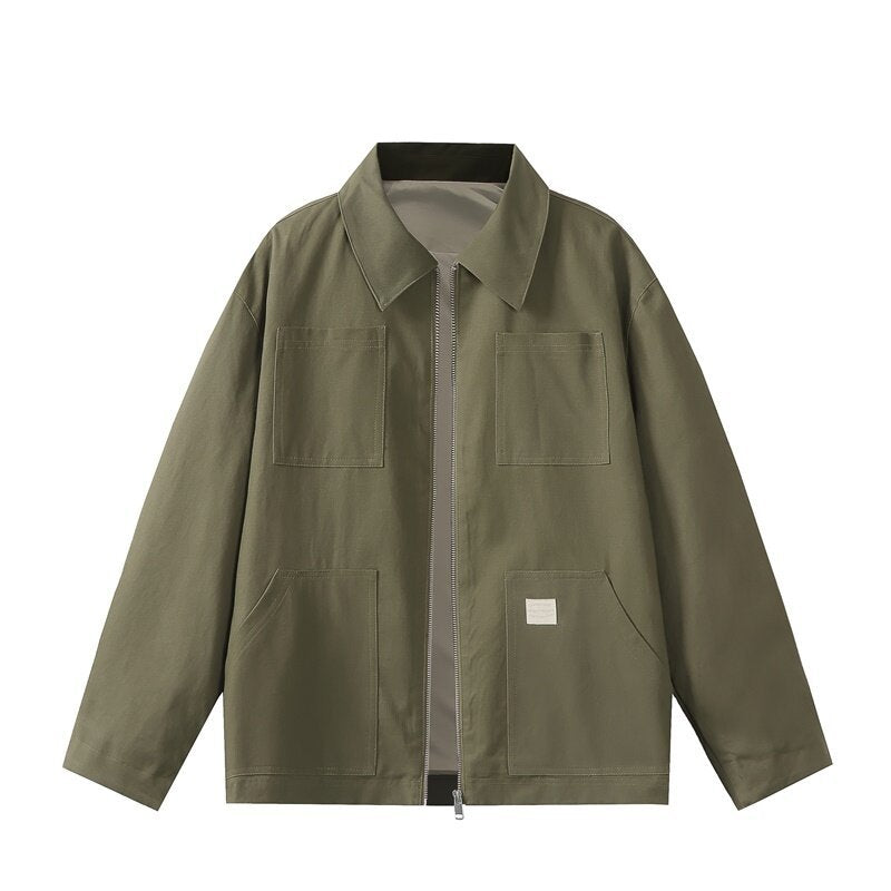 Detroit Work Jacket Men's Trendy Loose Outerwear