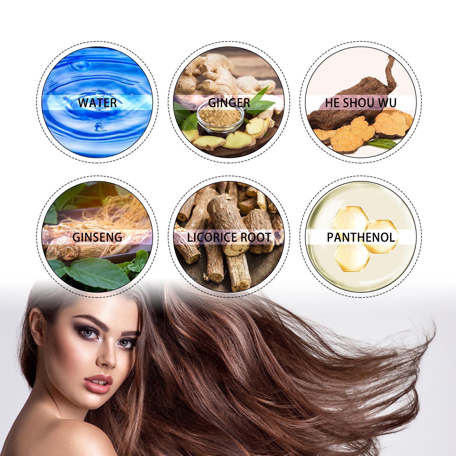 Hair Dense Herbal Spray, Nourishes Hair Prevents Hair Loss Strengthens And Thickens Hair Spray