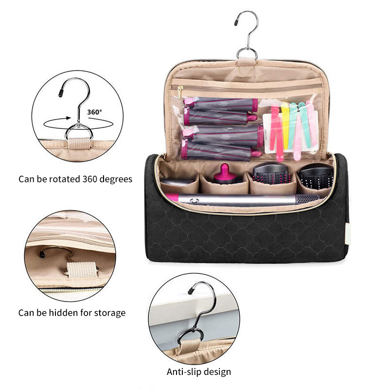 Hair Curler Storage Bag Portable Hair Dryer Hair Curler Hanging Bag Cosmetic Toiletries Accessories Bag