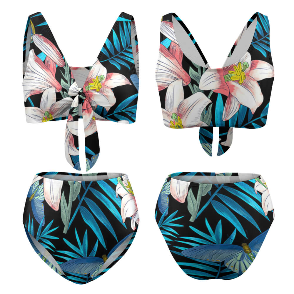 2-Piece Knotted Bikini Swimsuit