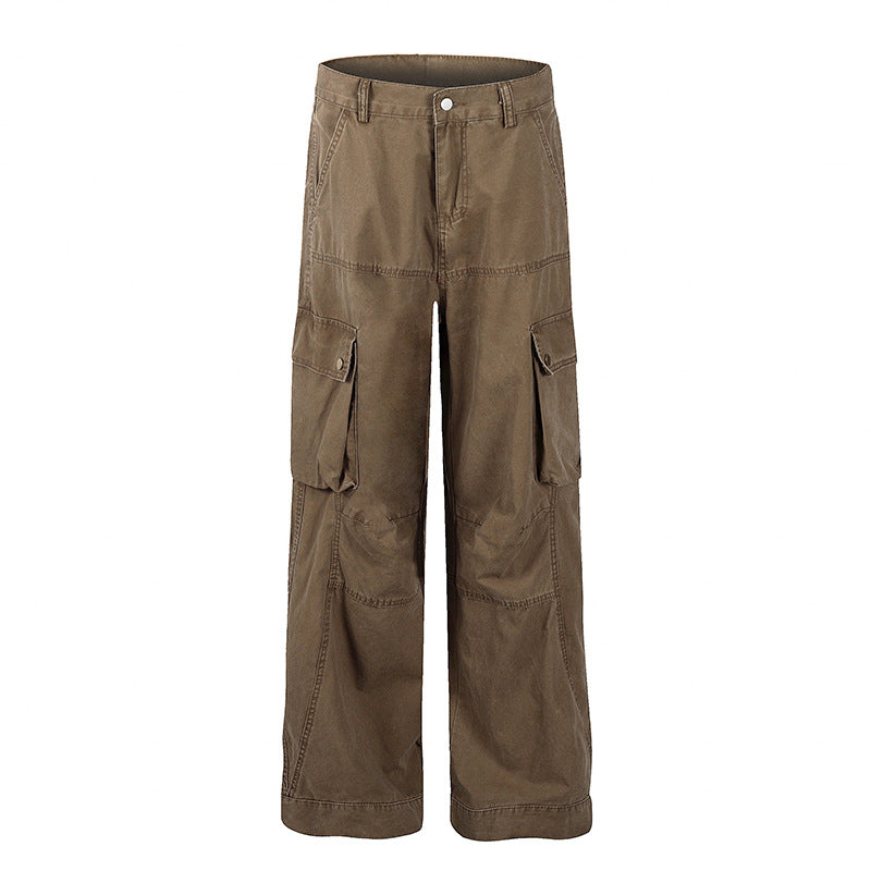 Multi pocket straight leg work pants