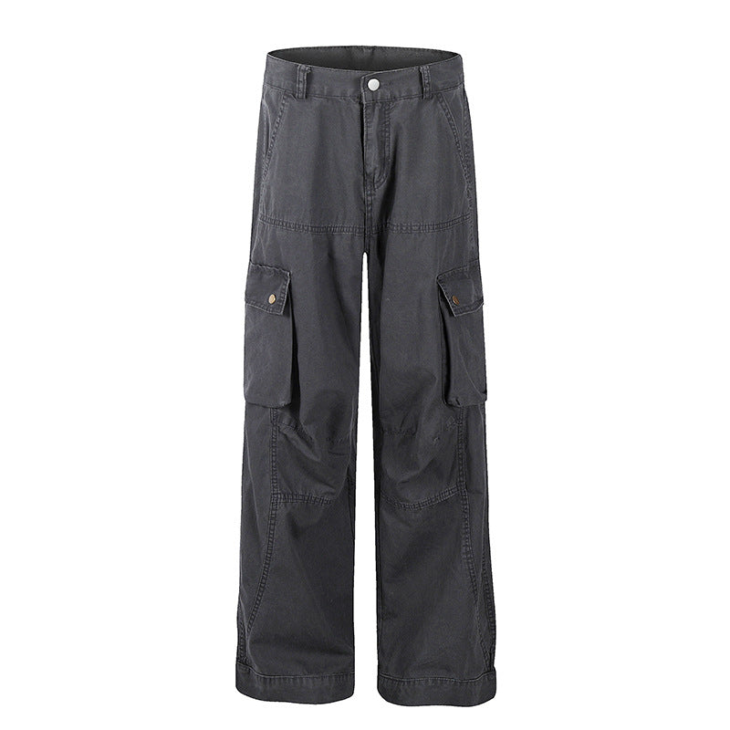 Multi pocket straight leg work pants