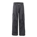 Multi pocket straight leg work pants