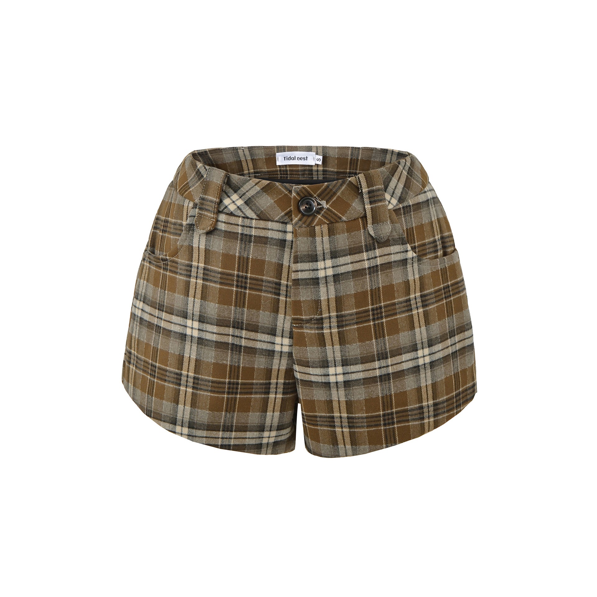 Plaid low waisted shorts