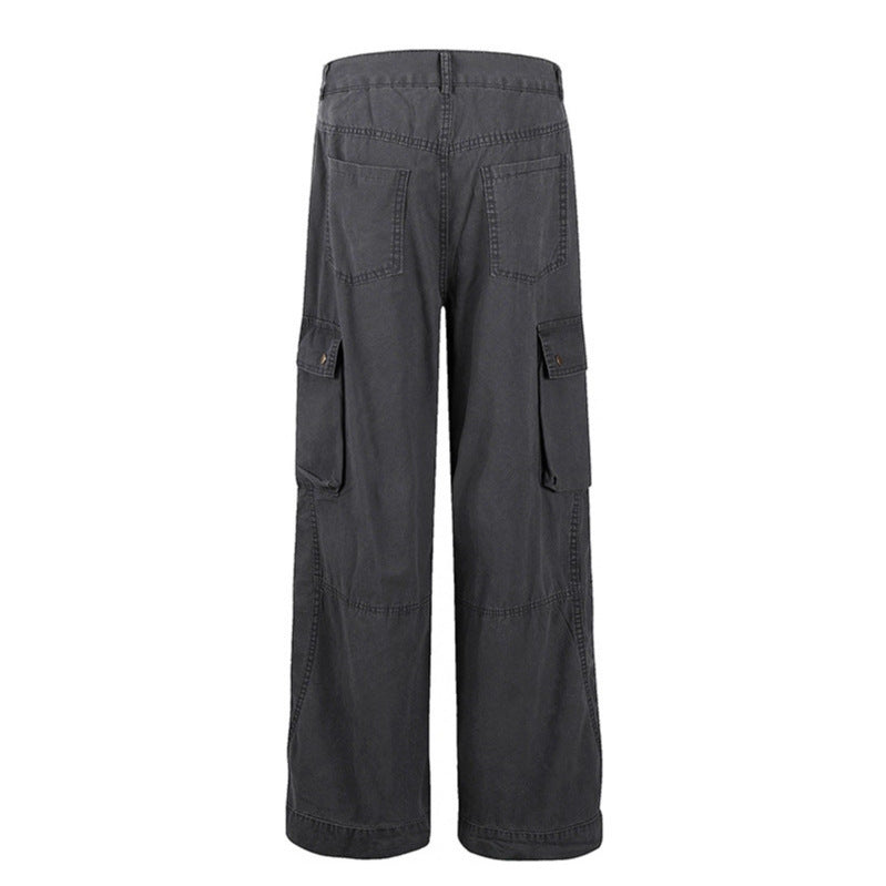 Multi pocket straight leg work pants