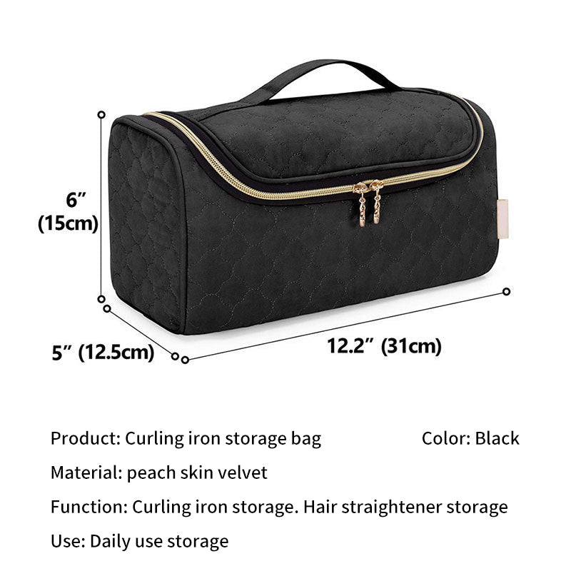 Hair Curler Storage Bag Portable Hair Dryer Hair Curler Hanging Bag Cosmetic Toiletries Accessories Bag