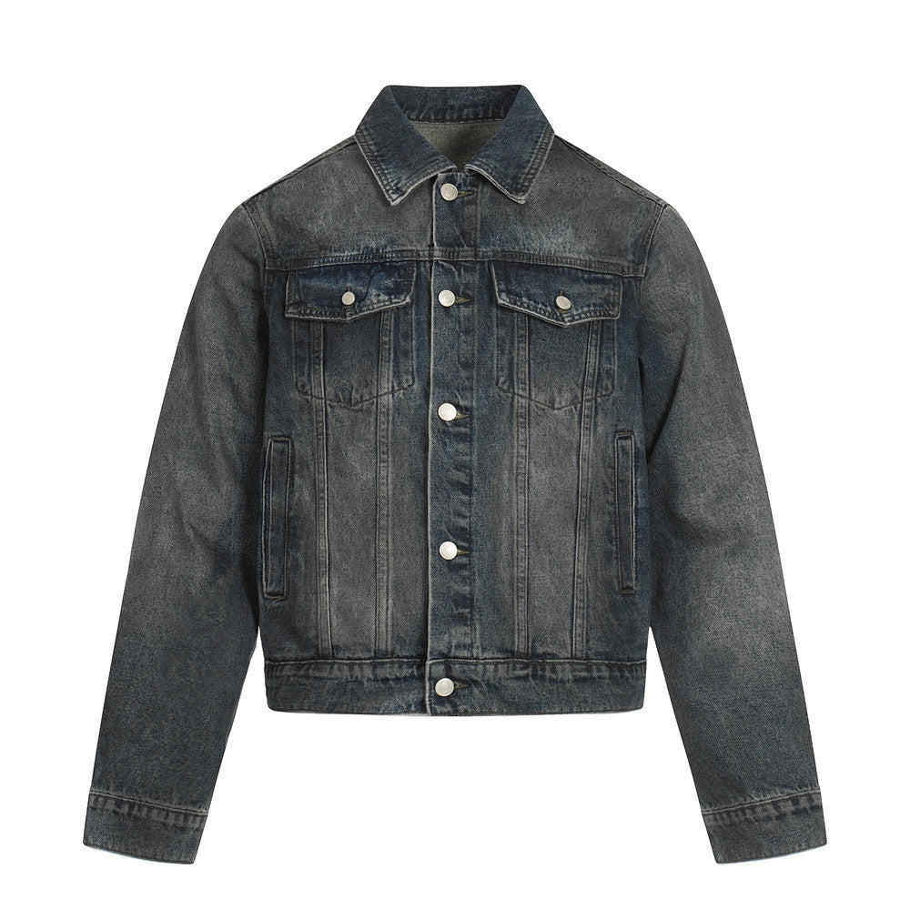 Make an old dirty denim jacket