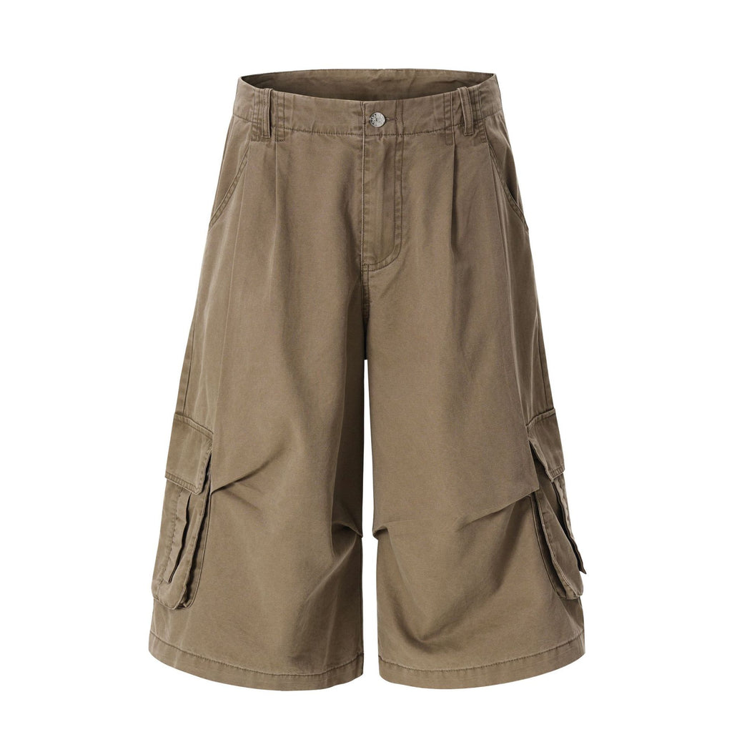 Retro Simple Loose Casual Work Shorts Pants