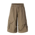 Retro Simple Loose Casual Work Shorts Pants