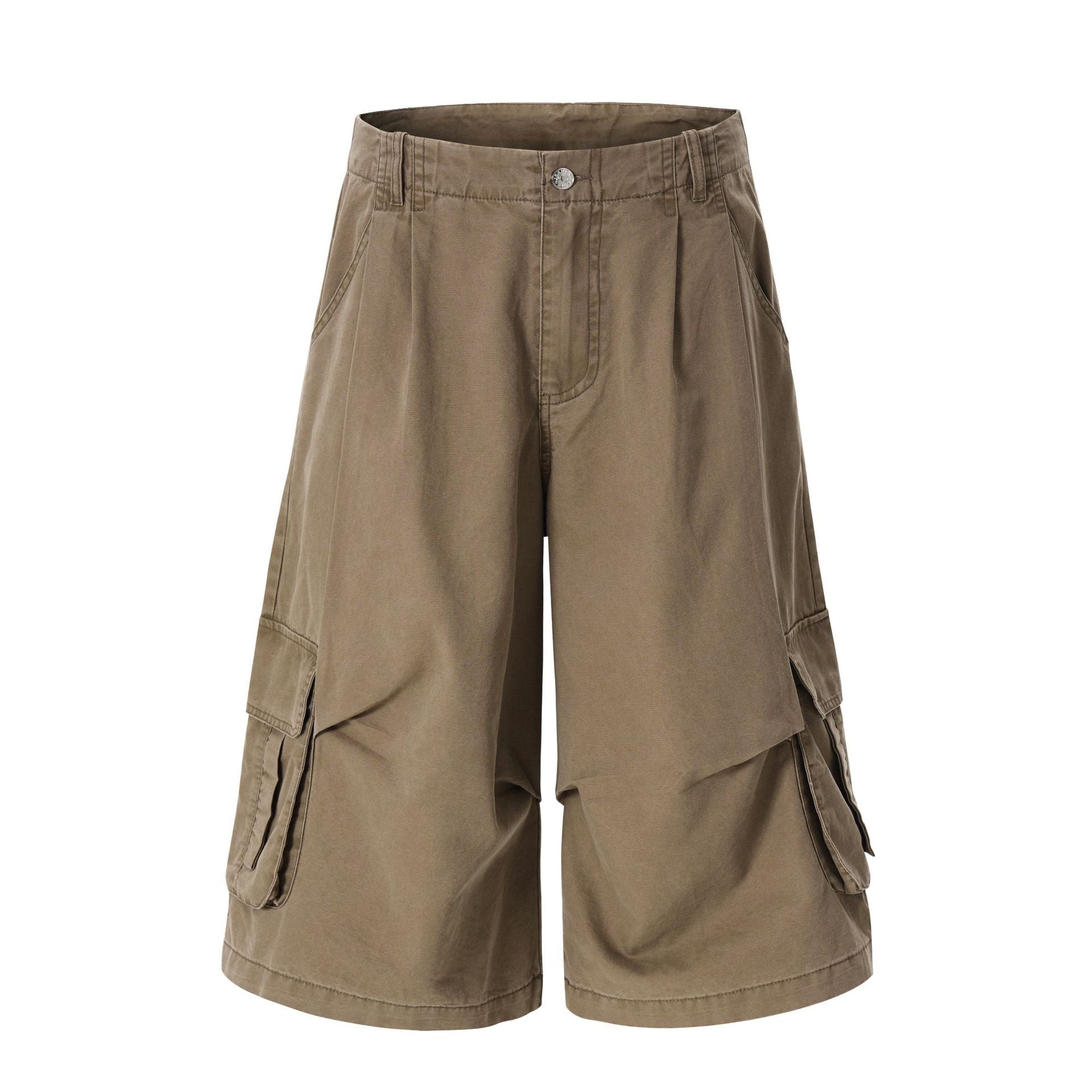 Retro Simple Loose Casual Work Shorts Pants