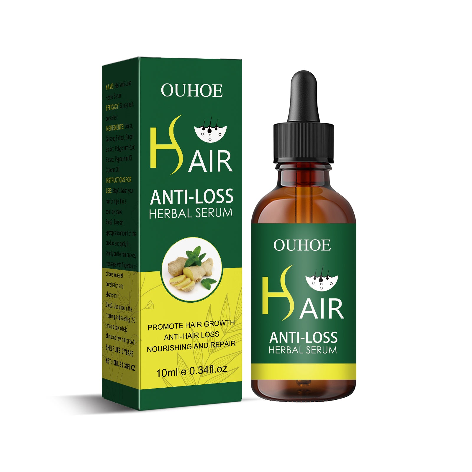 Dense Hair Essential Oil, Smooth Hair Repair Hair Root Thickening And Strengthening Hair Essence