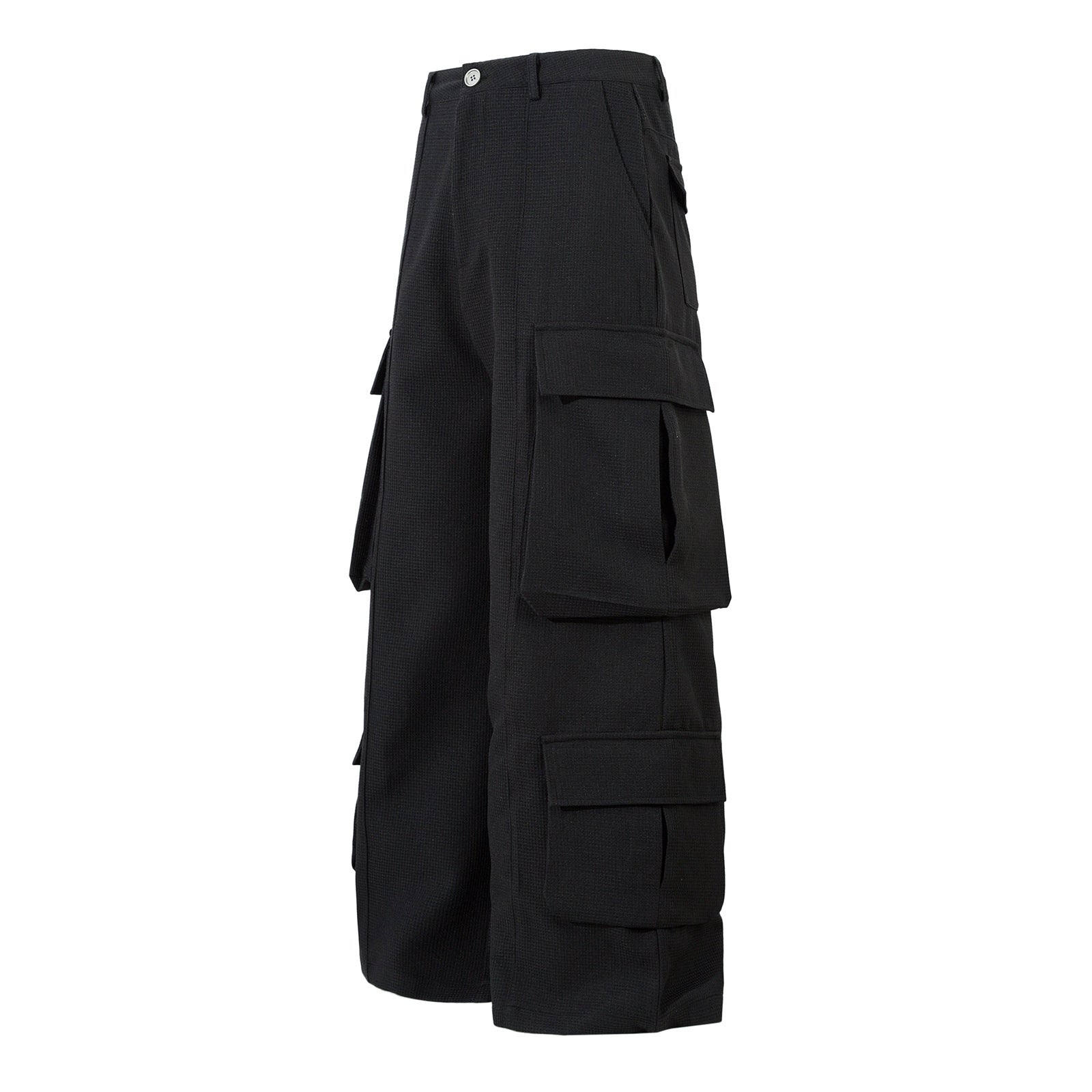 Multi pocket work pants with wide legs