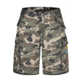 Retro Topstitching Multi-Pocket Denim Work Shorts Unisex Loose Wide-Leg Five-Point Pants