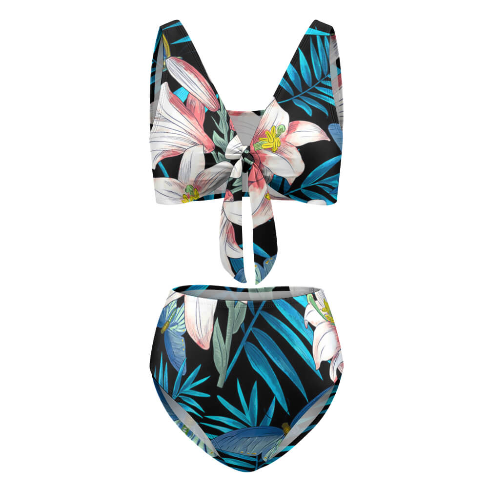 2-Piece Knotted Bikini Swimsuit