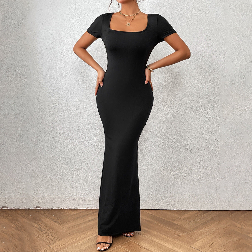 European and American elegant dress summer new slim fishtail long skirt