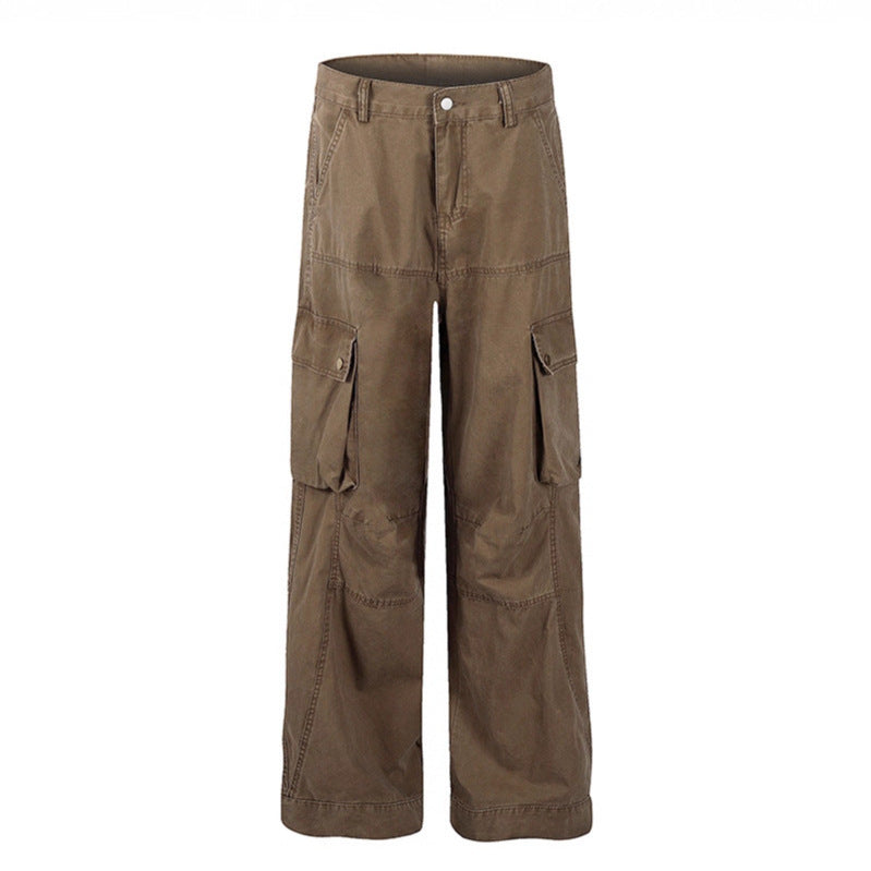 Multi pocket straight leg work pants
