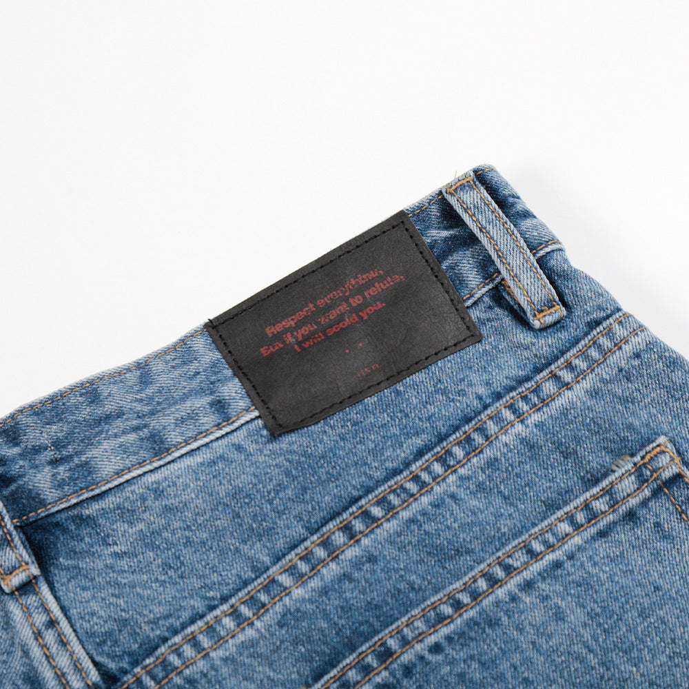 Wash and make old denim pants