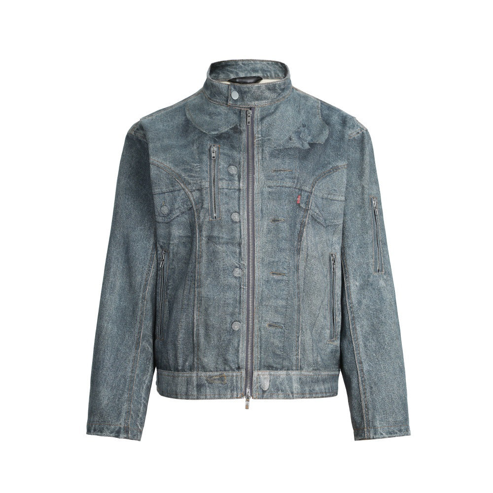 Make an old stand up collar jacket
