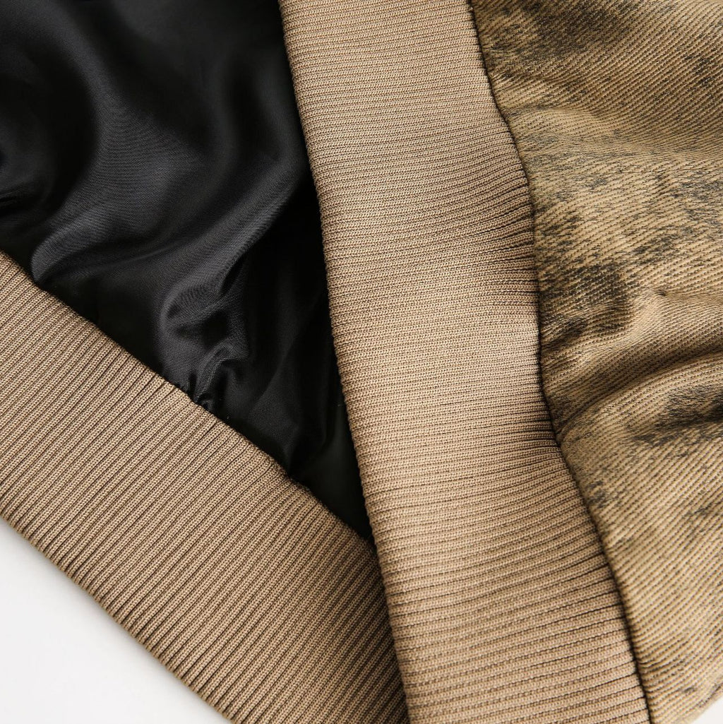 Street Style Faded Collar Work Jacket