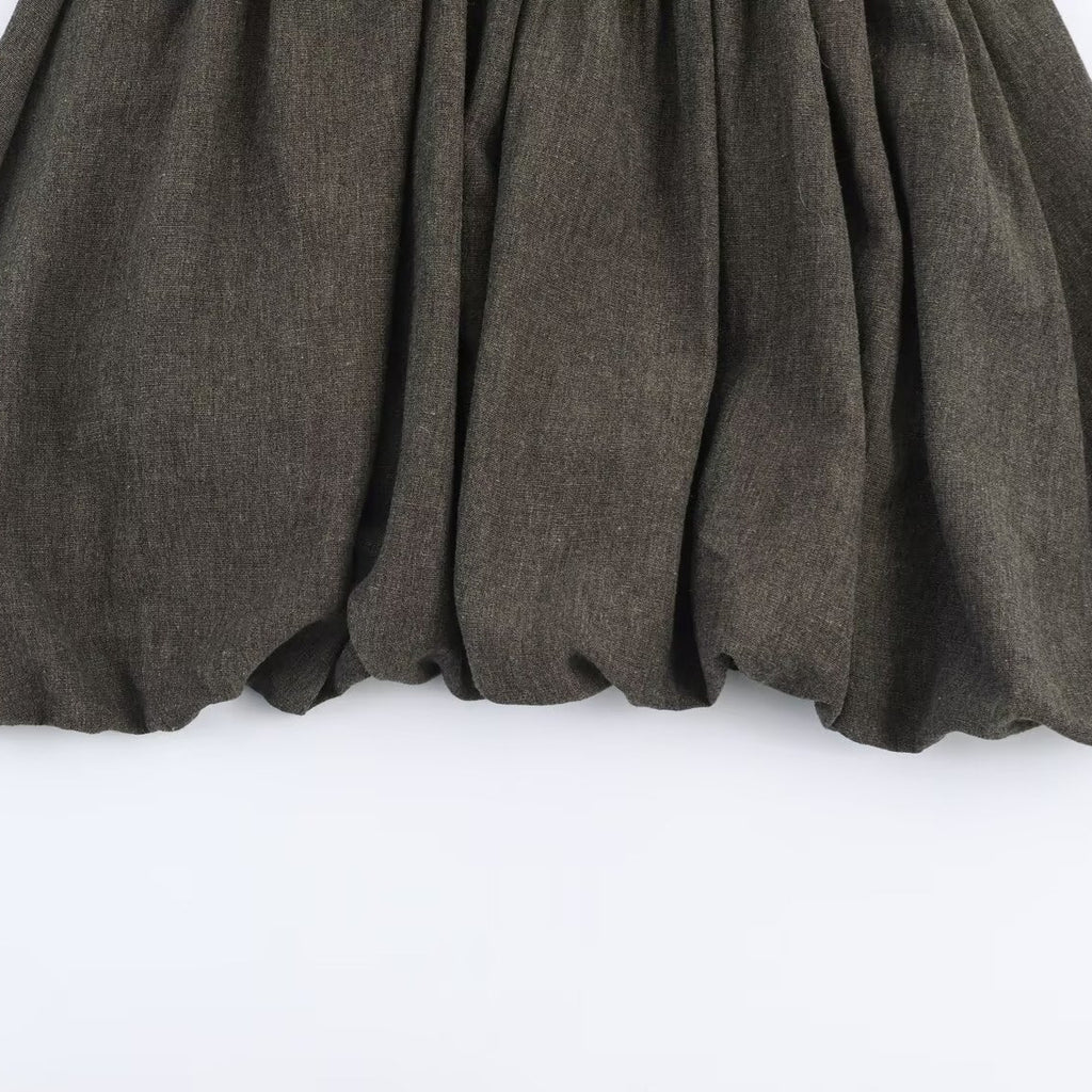 Balloon mini dress for women