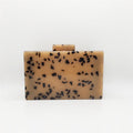 Speckled Pattern Dinner Bag Cross Body Dress Women's Bag Chain Hard Box Acrylic Handbag