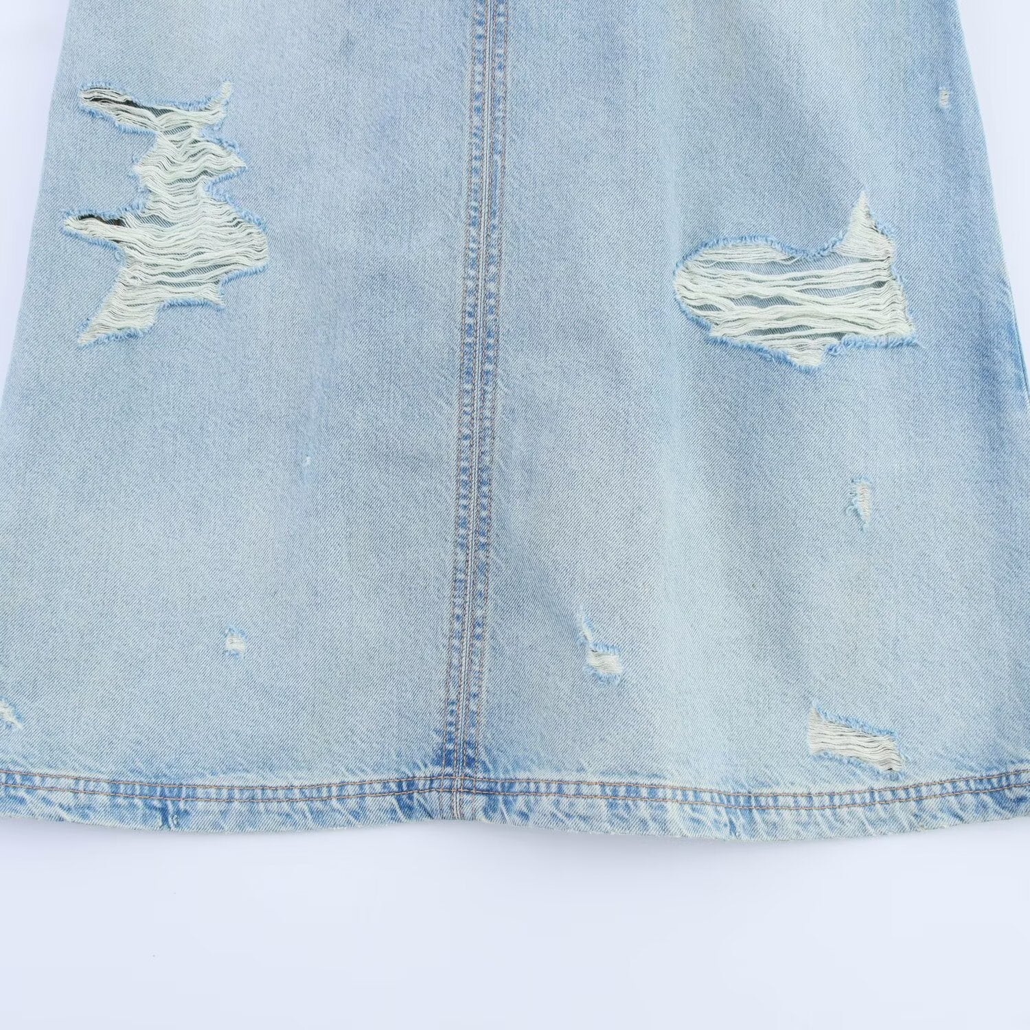 Summer new style with perforated decorative denim dress