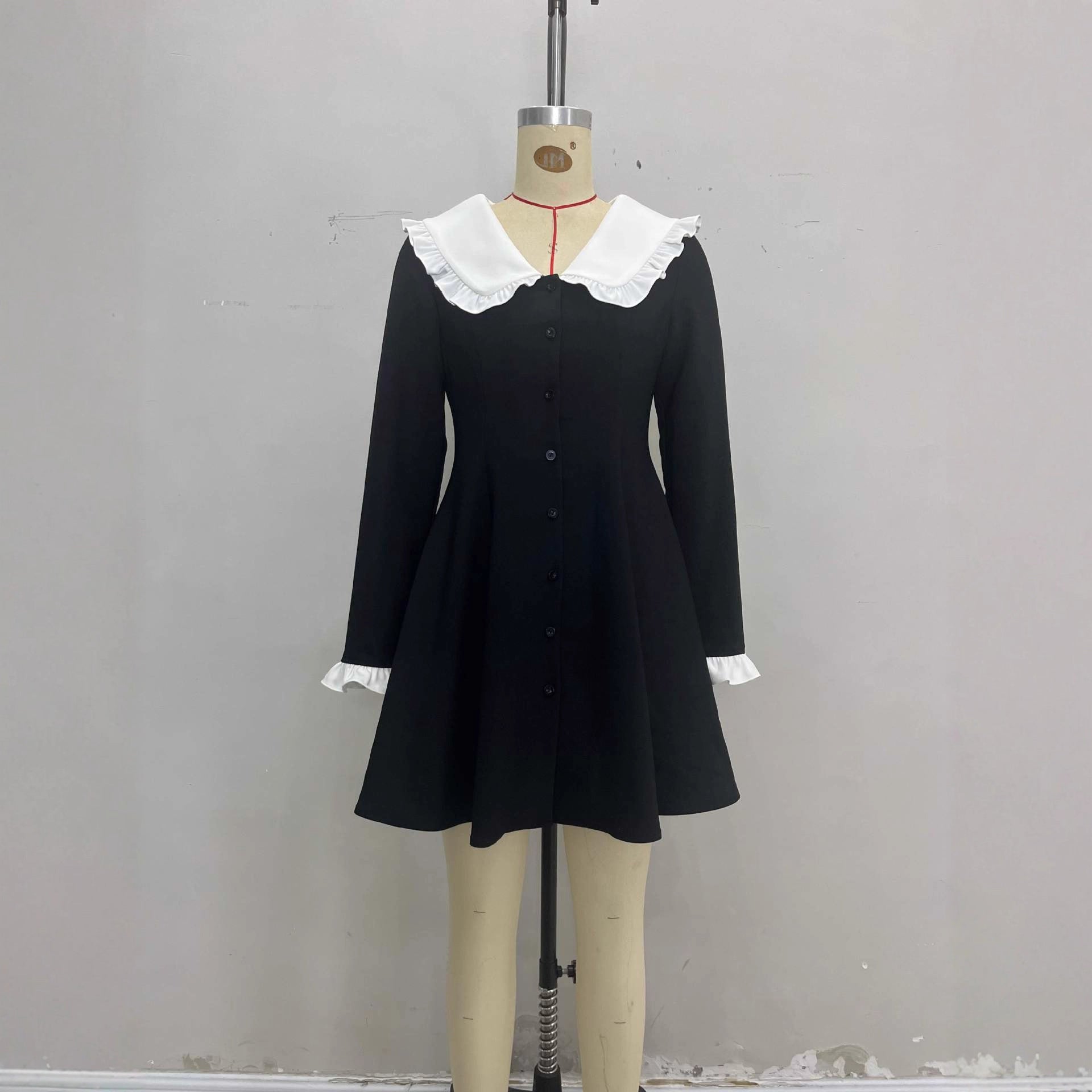 Women's pleated A-line dress