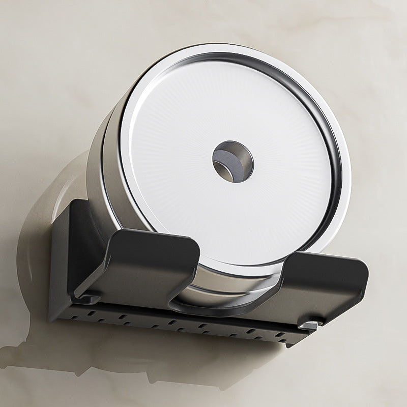 Wall-Mounted Hair Dryer Bracket Shelves Hand-Free Hair Dryer Hangers Bathroom Storage Rack