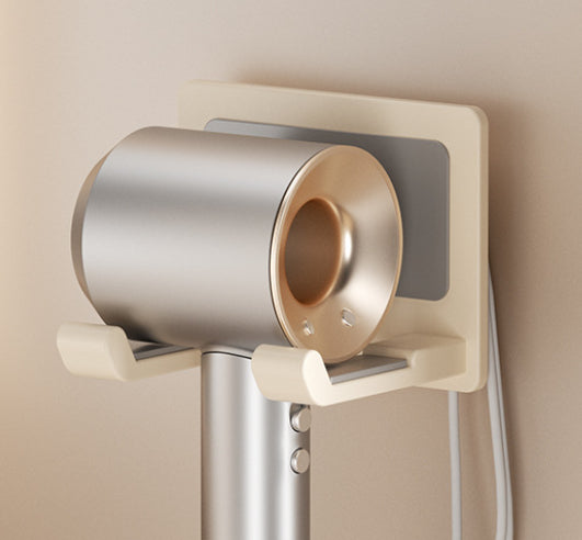 No-drill Hair Dryer Shelf Bathroom Hair Dryer Holder Space Aluminum Wall-mounted Hair Dryer Rack