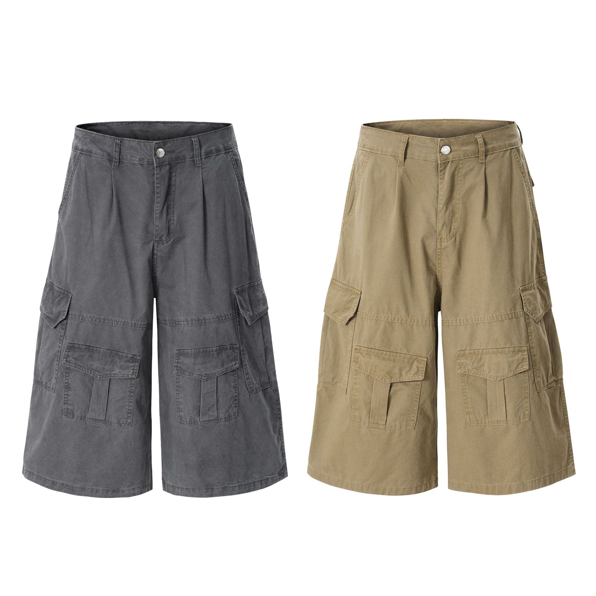Retro Simple Loose Casual Work Shorts Pants