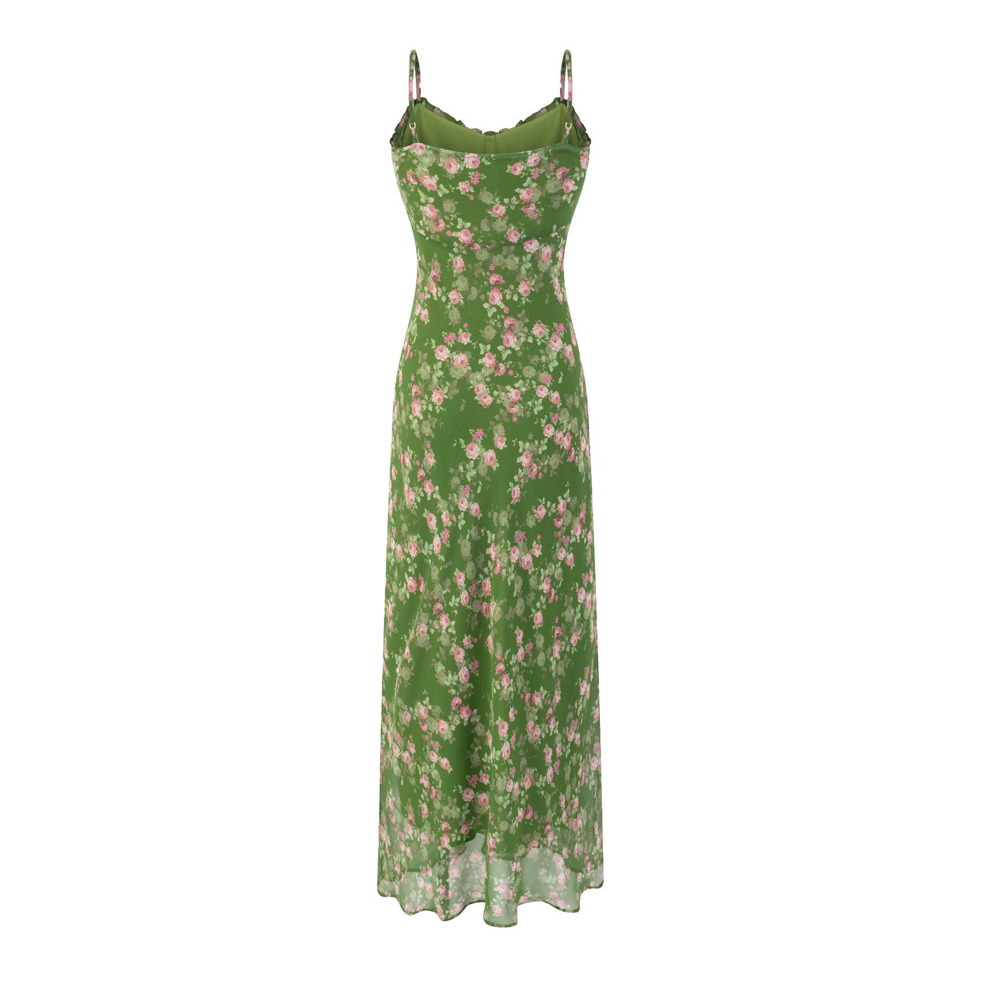 Floral Strapless Dress for Summer Beach Vacation