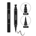 HANDAIYAN Double Headed Seal Eyeliner Triangle Seal Eyeliner 2 In 1 Waterproof Eyeliner Make Up