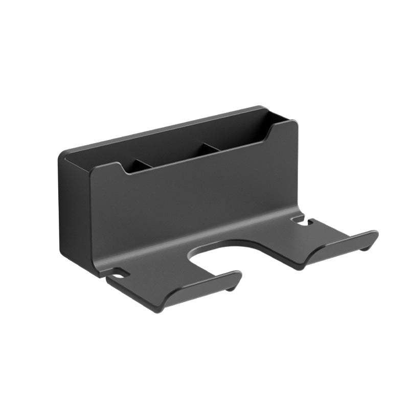 Wall-Mounted Hair Dryer Bracket Shelves Hand-Free Hair Dryer Hangers Bathroom Storage Rack
