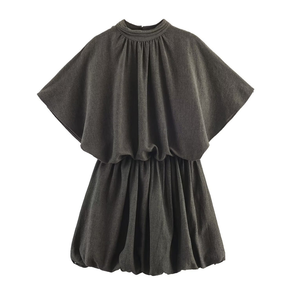 Balloon mini dress for women