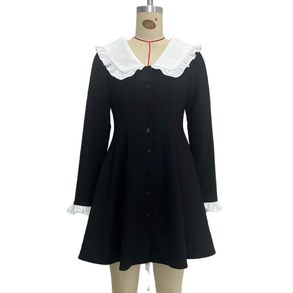 Women's pleated A-line dress