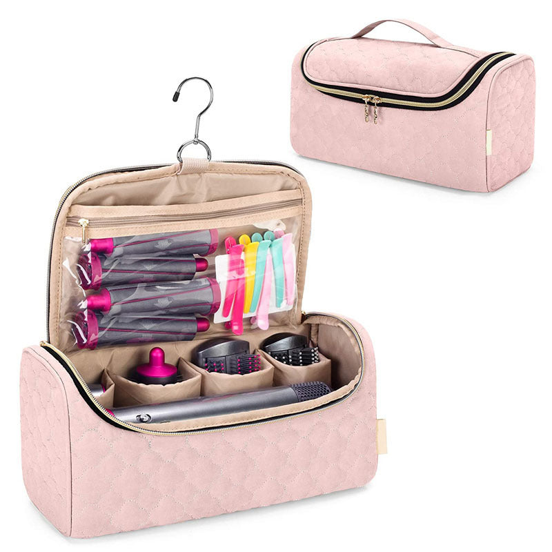 Hair Curler Storage Bag Portable Hair Dryer Hair Curler Hanging Bag Cosmetic Toiletries Accessories Bag