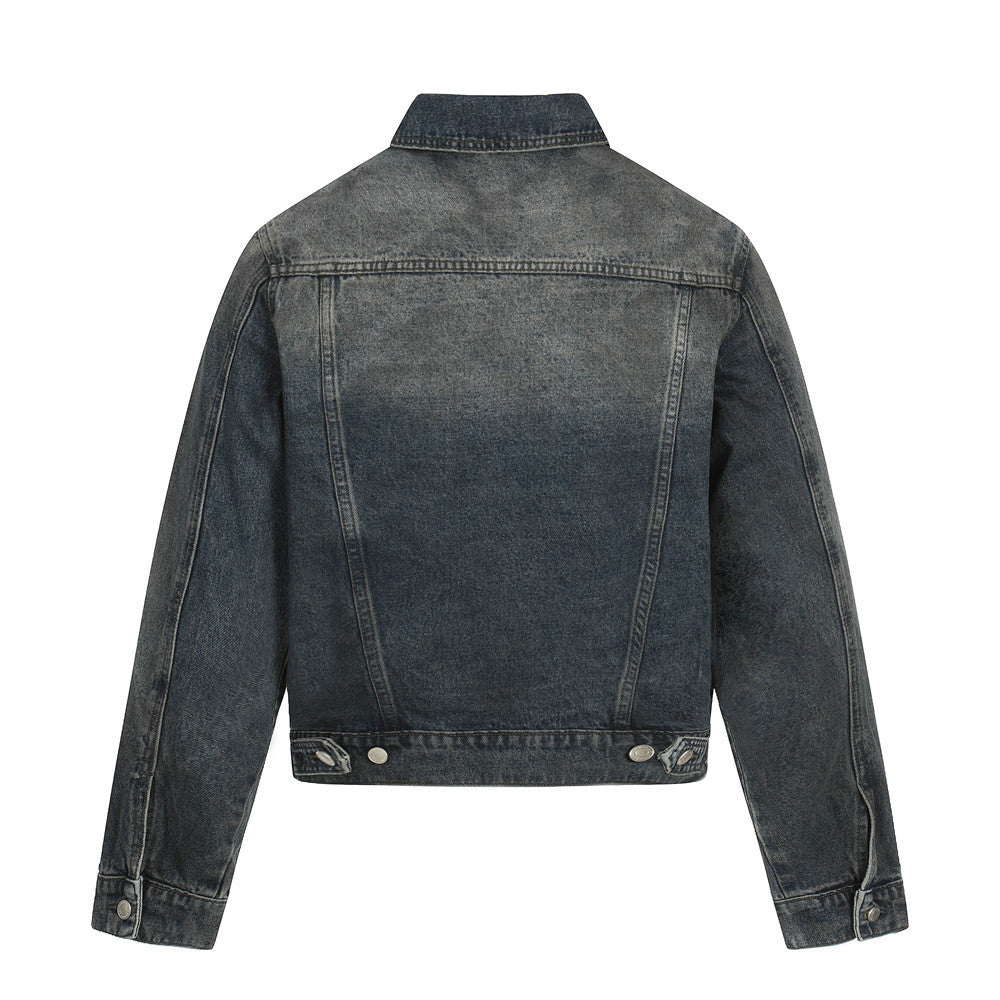Make an old dirty denim jacket