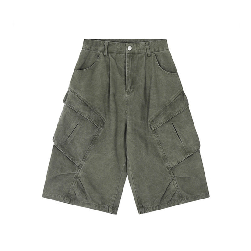 Pocket workwear casual shorts