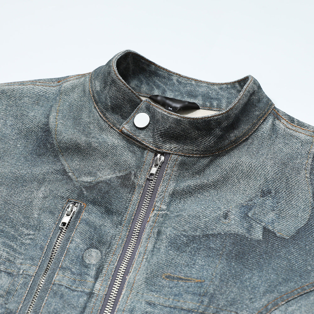 Make an old stand up collar jacket