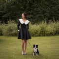Women's pleated A-line dress