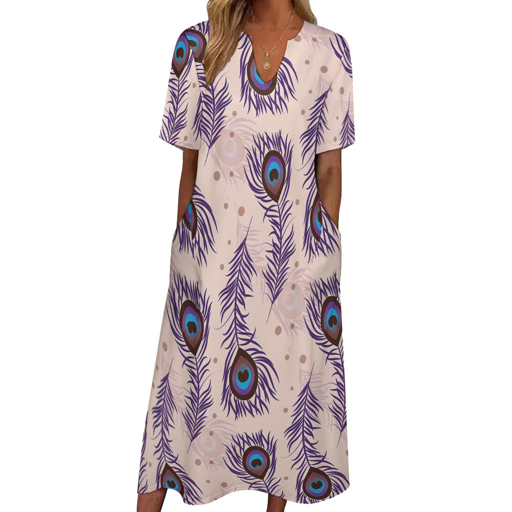 7-point sleeve dress